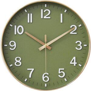 Wall Clocks Battery Operated,12 inch Silent Non Ticking Modern Wall Clock